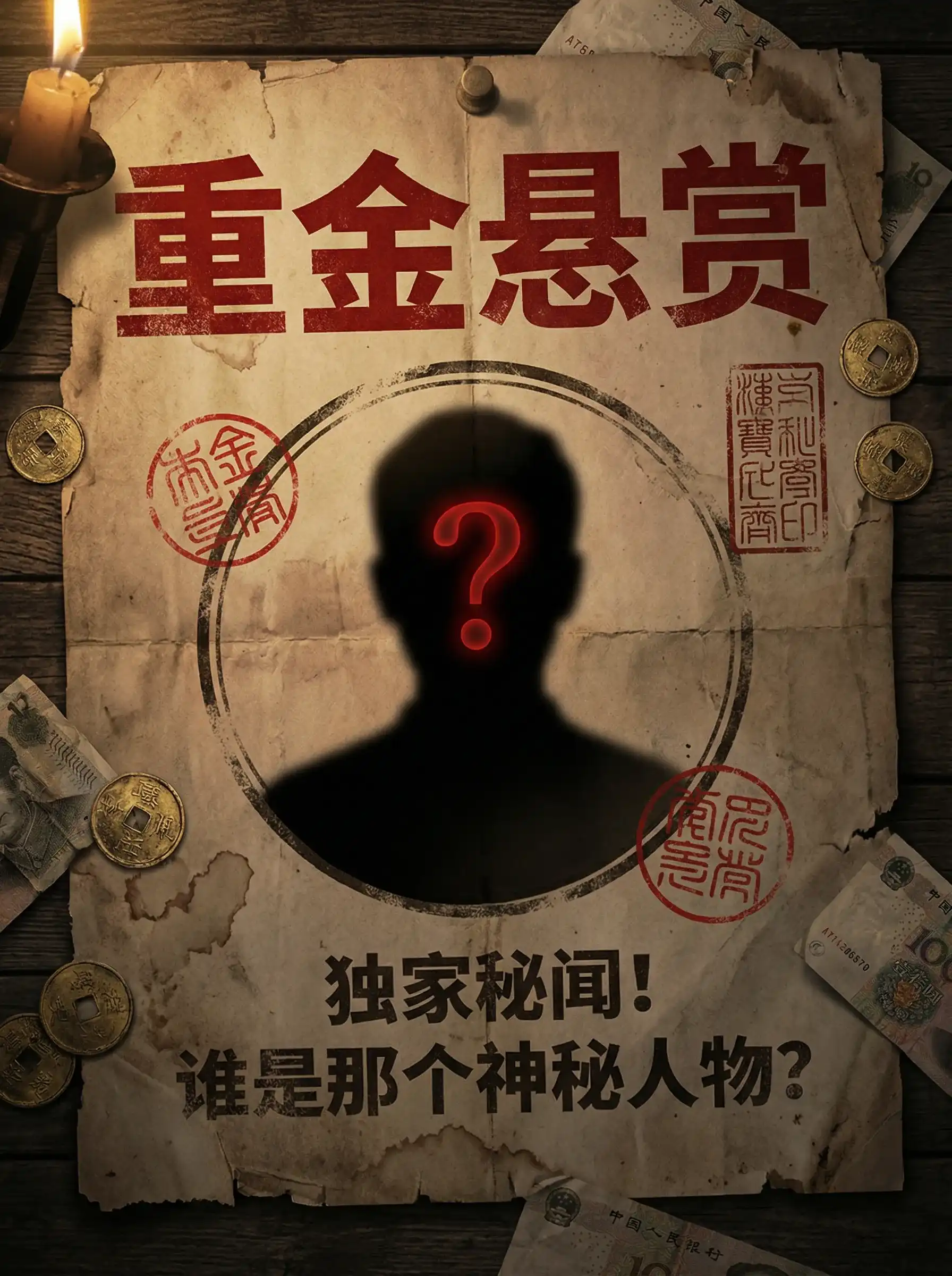 扣扣传媒 - 重金悬赏线索征集令